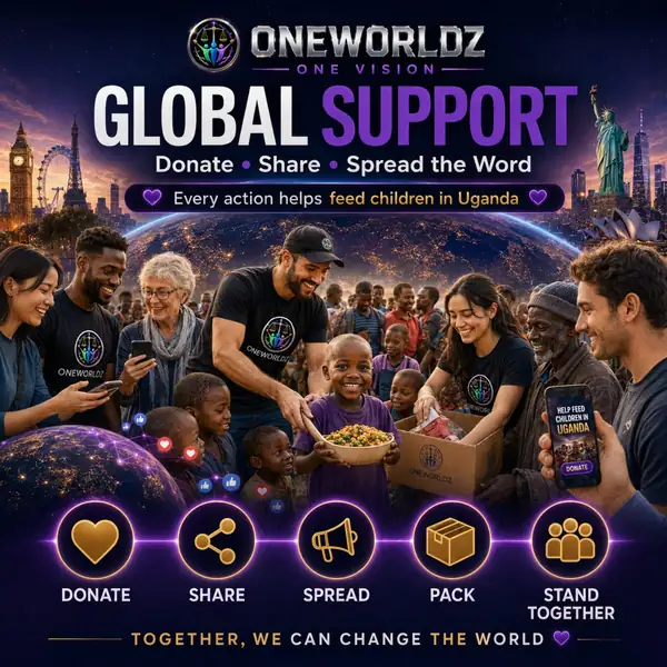 OneWorldz Global Support — donate, share and spread the word